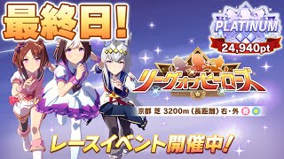 【ウマ娘】現在21枚消費 -60Pt！獲るぞ3回目の96傑！魂の45戦勝負！【リーグオブヒーローズ／最終日】