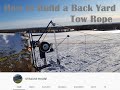 How to build a backyard tow rope - homemade Ski lift that works great! DIY
