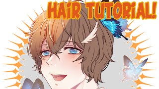 Quick tutorial for shading light blue/silver-blue anime hair (using Ayato's  hair as a reference 😉) Hope it helps! — Art tools: iPad Pro…