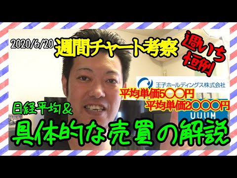 【株】6/20週間考察！日経＋具体的な平均約定単価の下げ方！
