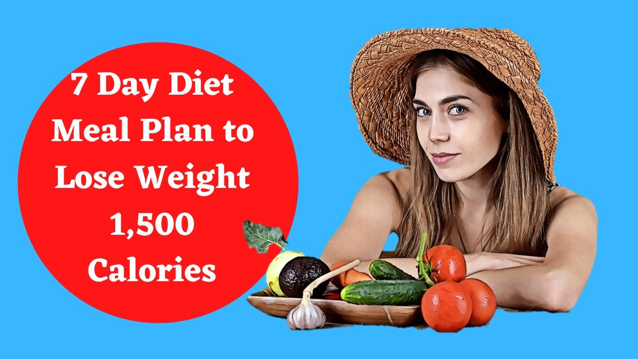 7 Day Diet Meal Plan to Lose Weight 1,500 Calories | Step By Step Meal ...