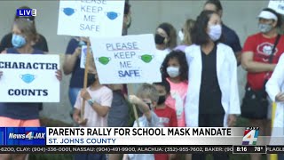 St. Johns County parents protest, call for mask mandate