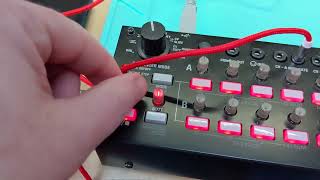Korg SQ-1 CV Gate converted to S Trigger, measured with a multimeter