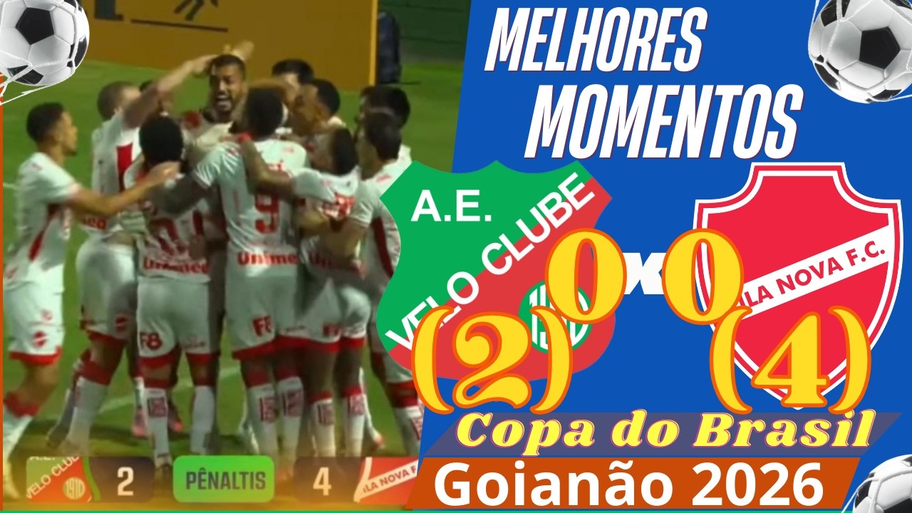 EMOÇÃO dos PÊMALTIS! Velo Clube (2) 0 x 0 (4) Vila Nova - Copa do Brasil 2026
