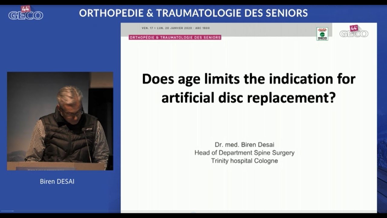 Does age limits the indication for artificial disc replacement ?