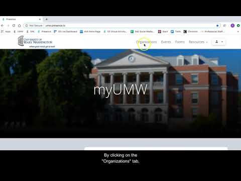 Navigating myUMW for Getting Involved