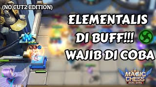 ELEMENTALIS DI BUFF!! PANGGUNG TERGILA! DAMAGE BURST MACAM RUDAL MAGICCHESS 2024 PACTH TERBARU