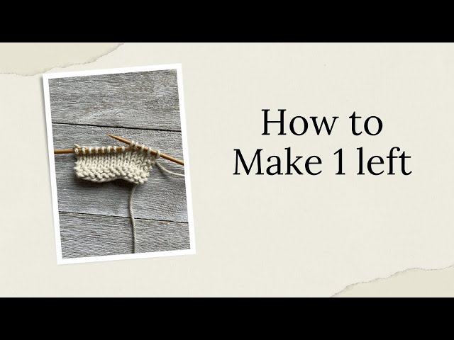 How to Make 1 Left (M1L) - YouTube