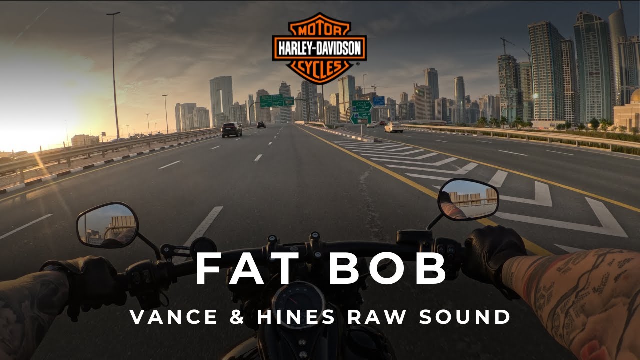 4K | RAW EXHAUST SOUND - Harley Davidson Fat Bob 114