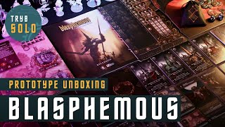 🇬🇧 Blasphemous: The Board Game | prototype unboxing