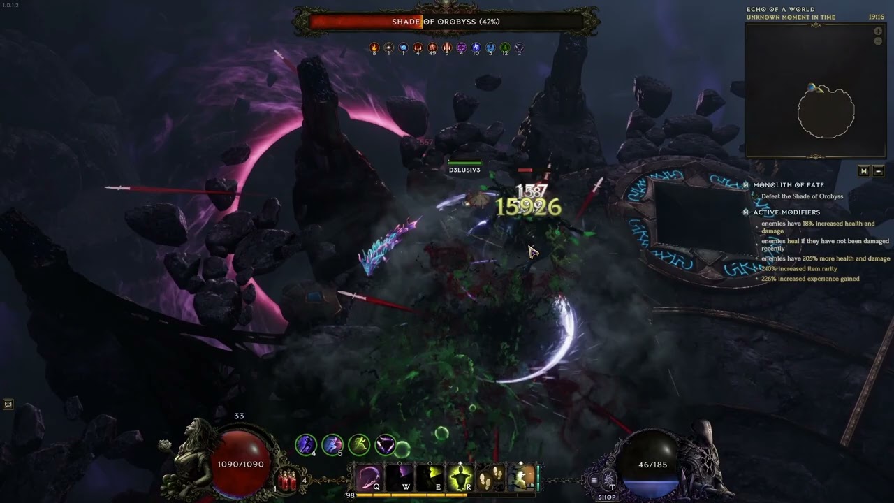 Last Epoch Shade of Orobyss 232 Corruption Shadow Daggers BD