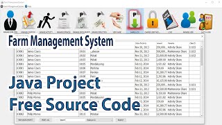 Java Project with Source Code(Farm Management System)