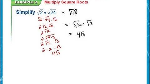 10.2 - Simplifying Radical Expressions