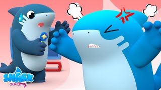BABY SHARK gets mad at Daddy and sings an ANGRY SONG! | Kids learn Good Manners - Songs for Kids