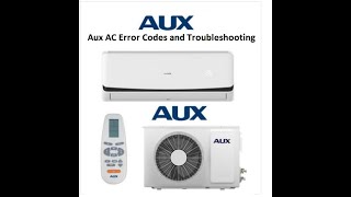 How to setting Aux AC Error Codes and Troubleshooting