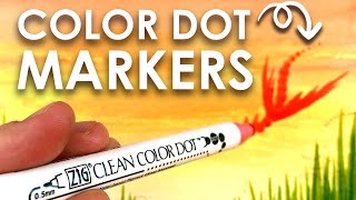 DOTS ONLY! - Trying Japanese Dot Markers (ZIG クリーンカラードット)