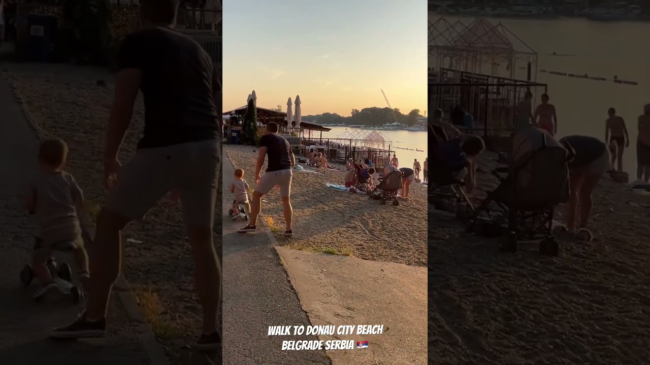 Walk to Donau City Beach Belgrade Serbia 🇷🇸 Touristic Hot Spots