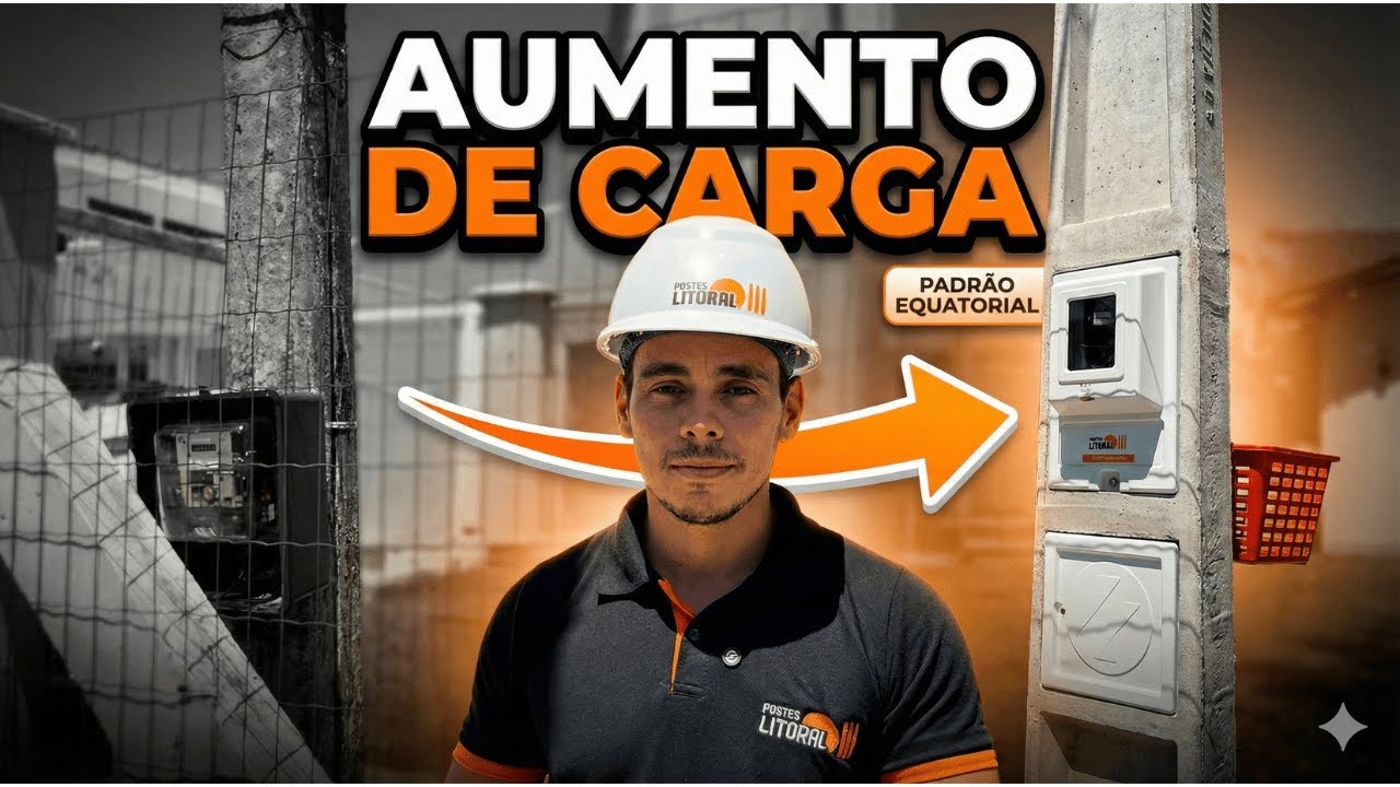 De Bifásico para TRIFÁSICO: Instalamos o Poste Novo Padrão Equatorial (2026)