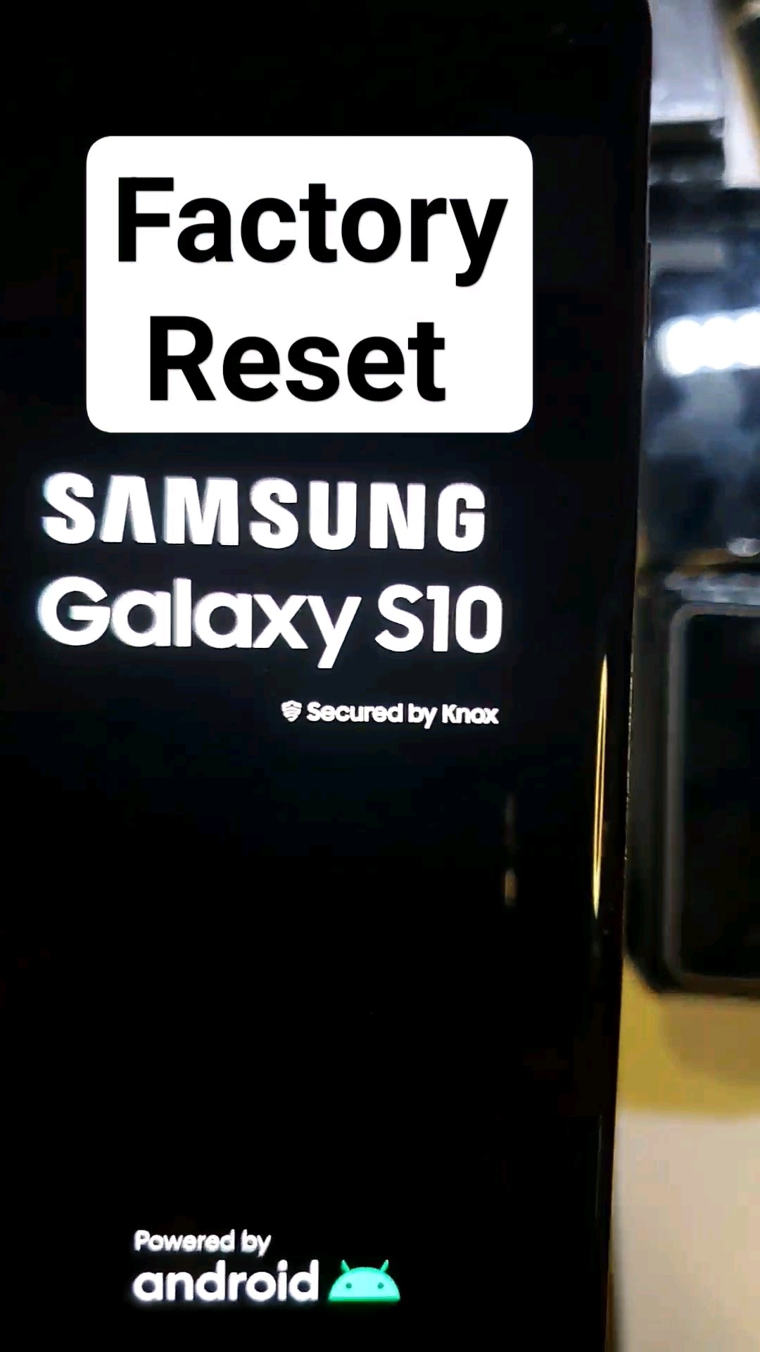How to Factory Reset Hard Reset Samsung Galaxy S10 - YouTube
