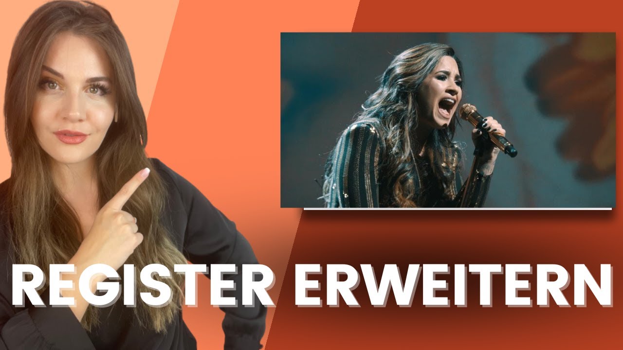 Register erweitern und Songs in ORIGINALTONLAGE SINGEN! Übungen