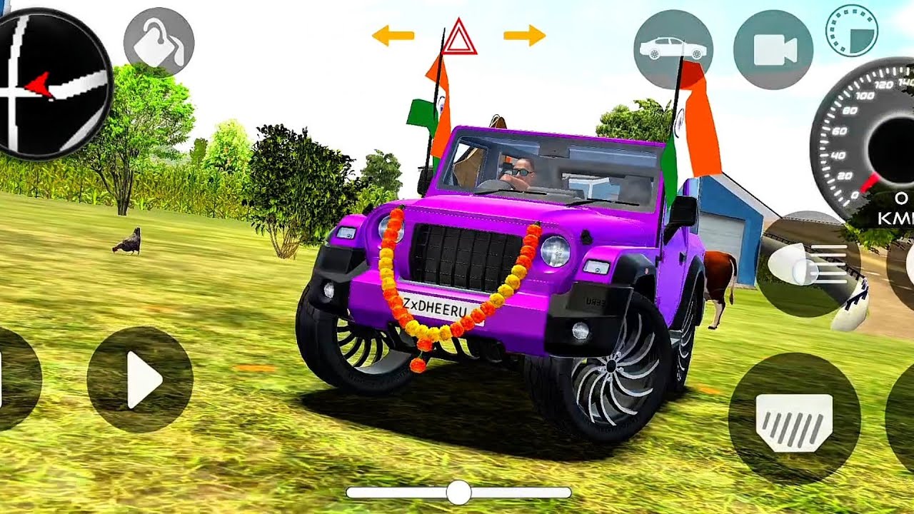 Modified Mahindra Thar😈Games:Indian Blue Thar (Gadi Wala Games) Car Game Android Game - #2026