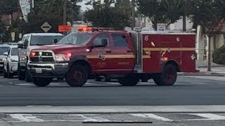 LACoFD Squad 6 Engine 6 responding 