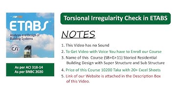 Torsional Irregularity Check (No Sound)