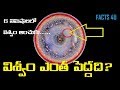 Mind blowinghow big is our universe in telugufacts 4u  