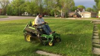 John Deere Z950r mowing 5-25-17