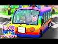 Wheels On The Bus Rainbow | Bus Song | Nursery Rhymes and Baby Songs with Loco Nuts