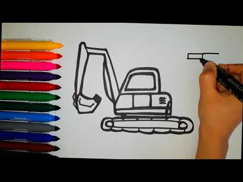 Okul öncesi Için Kepçe çizimi-how To Draw Ladle