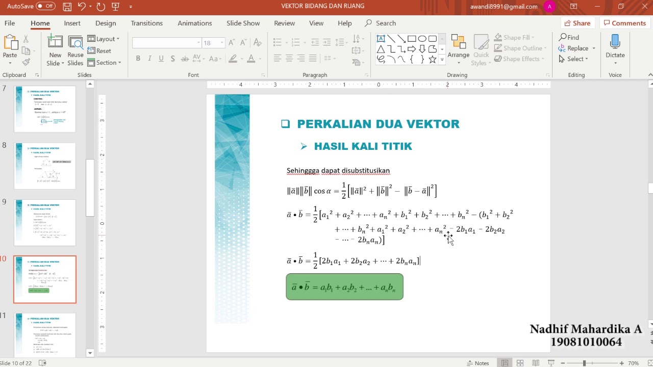 VEKTOR BIDANG DAN RUANG ( KELOMPOK 2 ) - YouTube