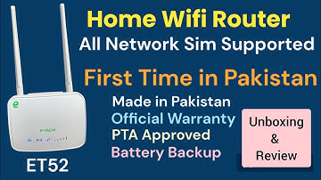 E-tachi 4G LTE Sim Router Model ET52 Complete Review & Unboxing