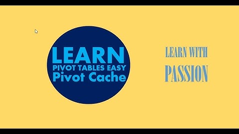 Pivot Cache