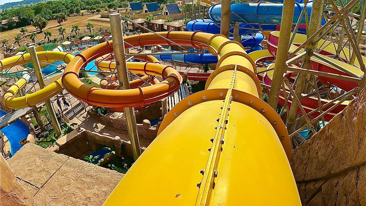 Black Hole Water Slide at Orka World Waterpark YouTube