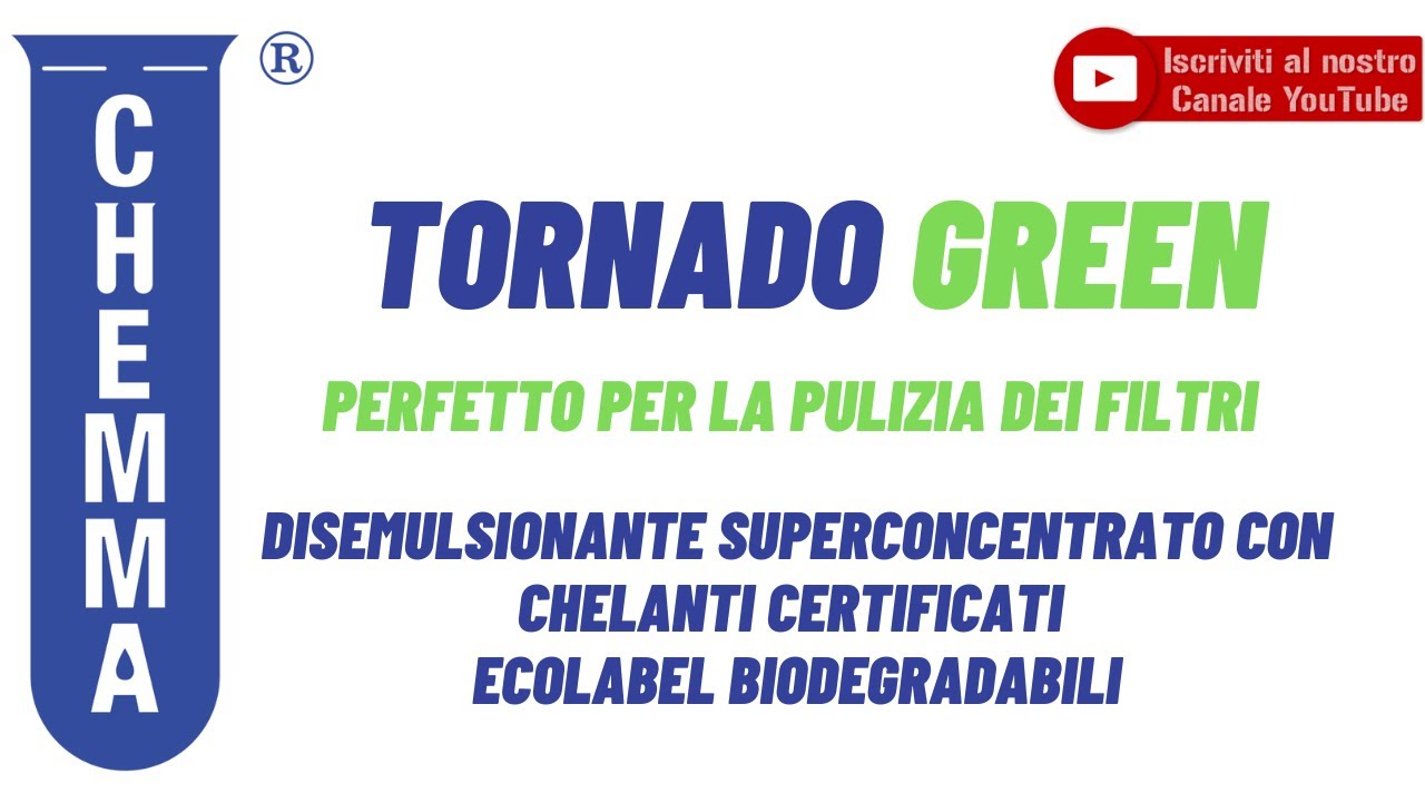 CHEMMA Tornado Green Pulizia Pannelli Solari E Filtri Aria YouTube