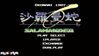 Salamander - a fine side scrolling shooter - MSX Retro Gameplay