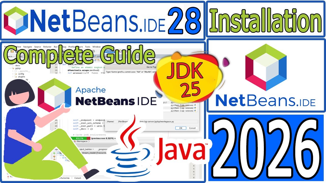 How to install NetBeans IDE 28 with Java JDK 25 Windows 11 (64 bit) [ 2026 Update ] Java Programming