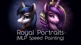 Royal Portraits - Official Tee Designs (My Little Pony Speed Painting)