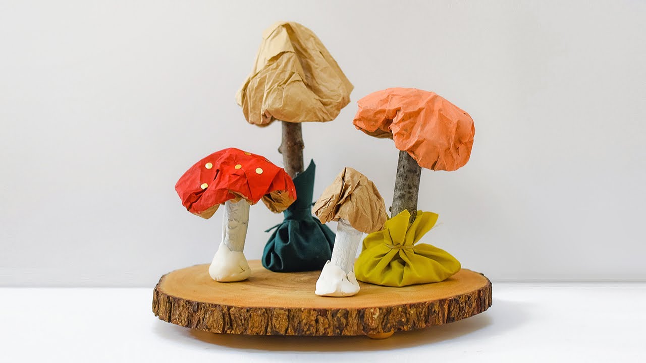 Make a Darling Forest of Paper Bag Mushrooms! - barley & birch