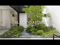 Black Garden: Casa Térrea Minimalista de 7x34m com Jardim Central | Animação 3D Realista