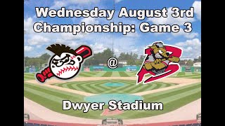 Batavia Muckdogs vs Amsterdam Mohawks - Championship Game 3 (8/3/2022)