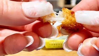 Making MINIATURE cheese sticks asmr!! mini cooking in tiny kitchen 