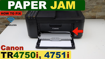Canon Pixma TR4750i, TR4751i Paper Jam.
