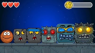 Red Ball 4 - Basketball - All Bosses - Boss Fight - Forward to Backwards - Gameplay Volume 1,2,3,4,5