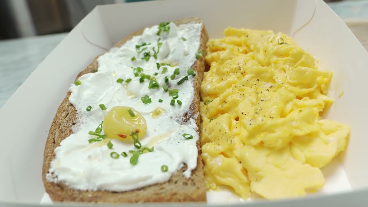 Breakfast Scrambled Egg Food Art. B Roll!