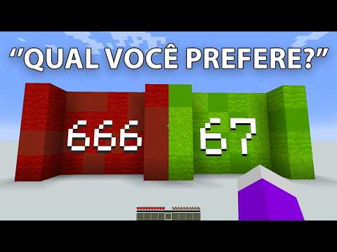 "QUAL você PREFERE no Minecraft?"