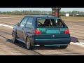 Modified cars 12 mile accelerating  1300hp vw golf 2 r30 turbo m8 competition 1250hp rs6 v10