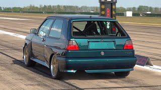 : Modified Cars 1/2 Mile Accelerating - 1300HP VW Golf 2 R30 Turbo, M8 Competition, 1250HP RS6 V10