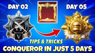 Full 🔥 DAY 02 - Platinum to CONQUEROR in Just 5 Days | BGMI 4.6 Solo Rank Push Guide Update